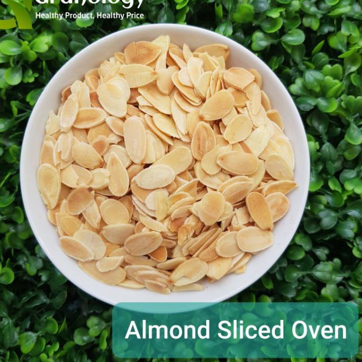 

~ (Kemasan Vakum) Roasted Almond Slice / Kacang Almond Slice Oven (250 gram) by Granology Miliki!