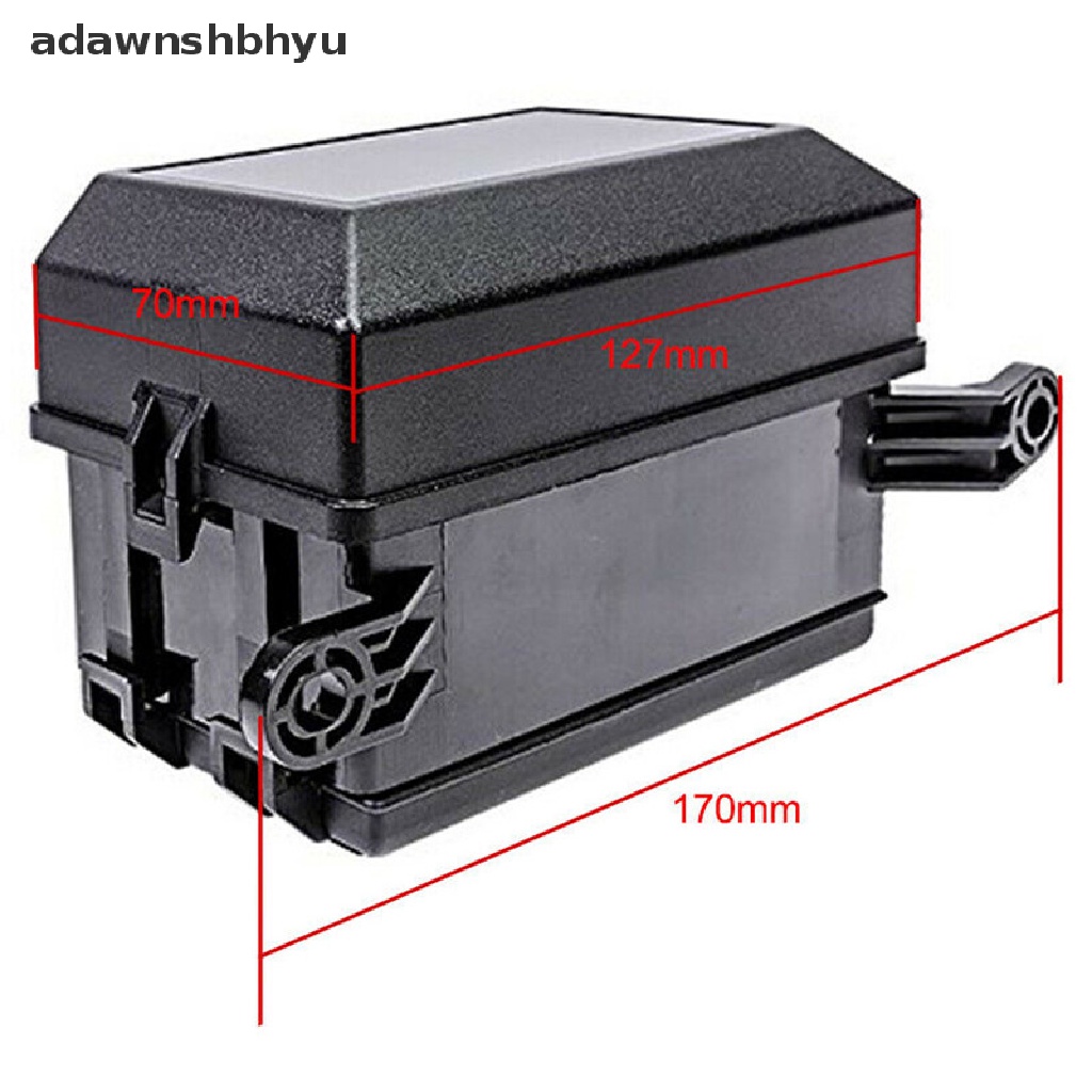 Mobil adawnshbhyu Kotak Relay 12slot adawnshbhyu 6tungku ATC/ATO 6loyang Bilah Standar Fuse Holder Block ID