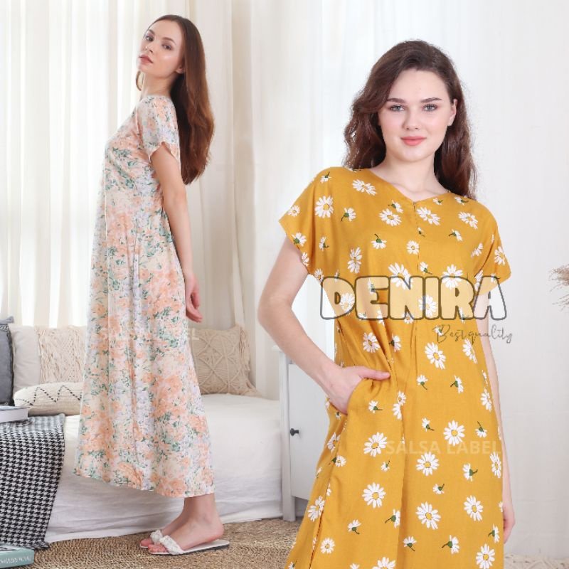 daster long semata kaki, daster panjang viral kekinian, daster rayon busui terlaris