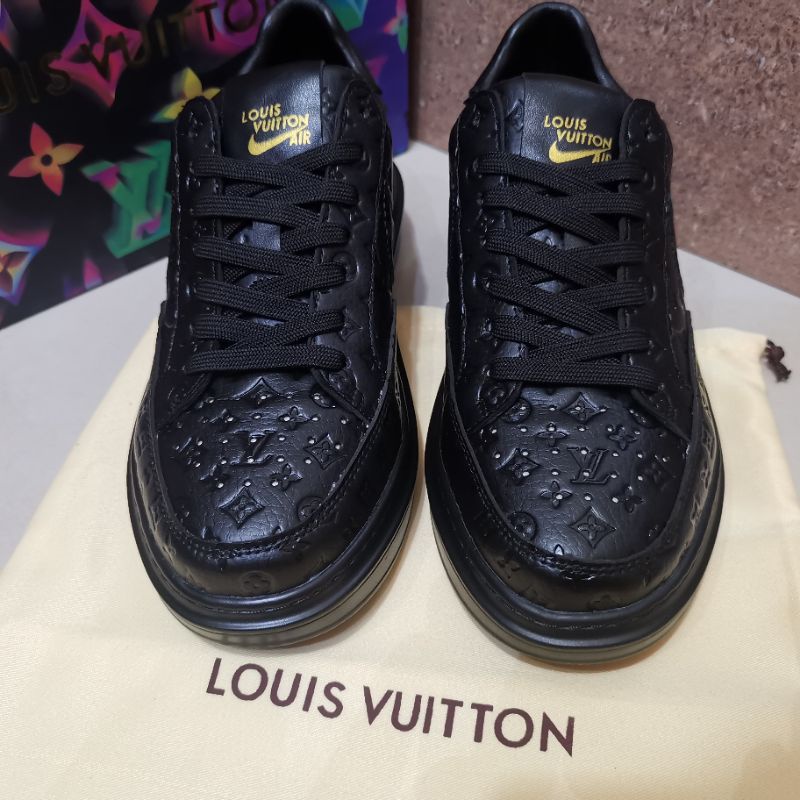 lv shoes men run away sepatu pria branded mirror p1shoes hitam kets cowok