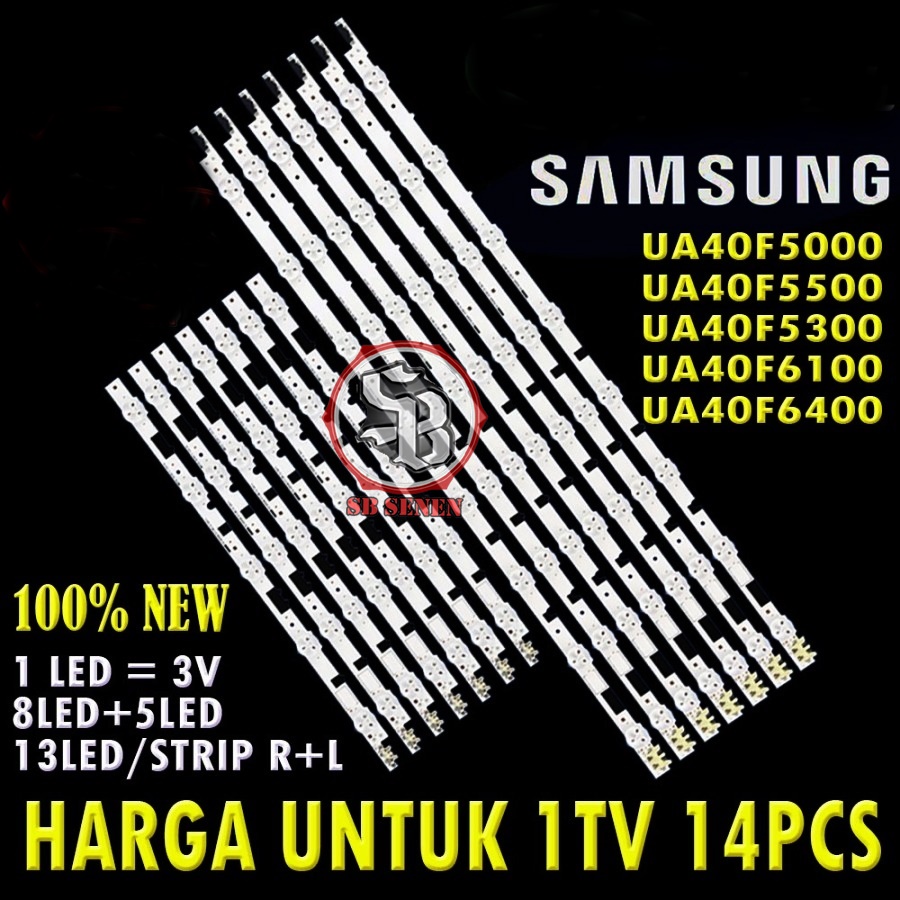 BACKLIGHT TV LED SAMSUNG UA40F5000 UA40F5500 UA40F5300 UA40F6100 UA40F