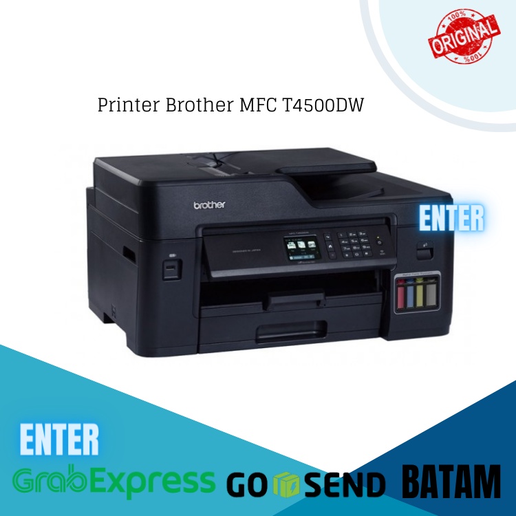 Printer Brother MFC T4500DW Garansi Resmi T4500 DW Printer Ink Jet