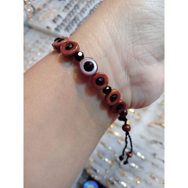 Gelang kaoka aksen batu kristal ori