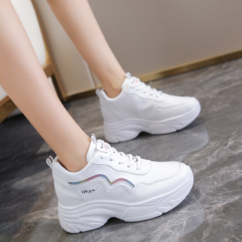 Sepatu Putih Wanita Import Perempuan Sepatu Cewek Sneakers Terbaru Olahraga Jalan Modis SP-126