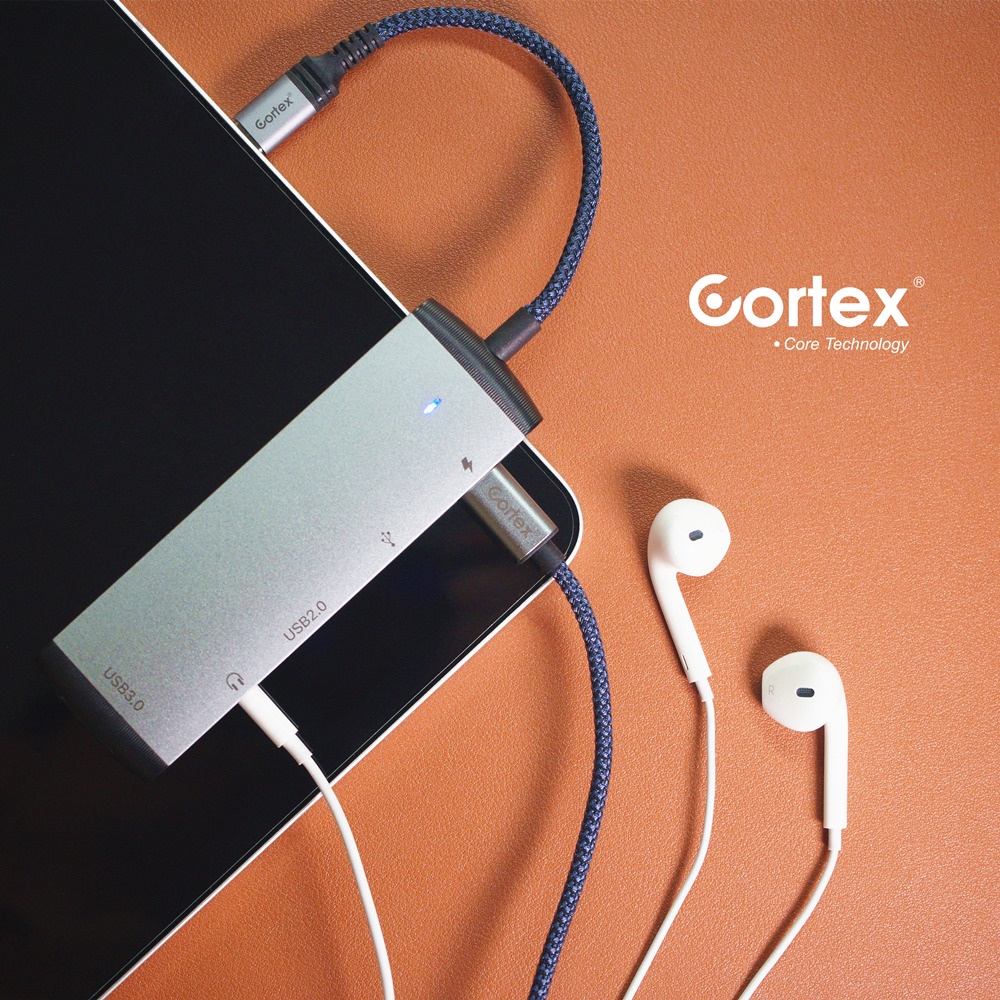 Cortex MH368 MH375 HUB Splitter 4IN1 5IN1 TYPE-C to USB3.0 + 2.0 + Audio 3.5mm + TYPE-C Data With PD Charging 60W