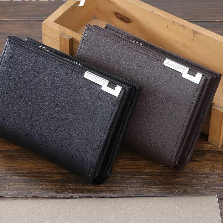 Stok Baru BRGUNIK Dompet Baellerry Wanita Pria Kulit Fashion Murah Kartu Import Lipat D025