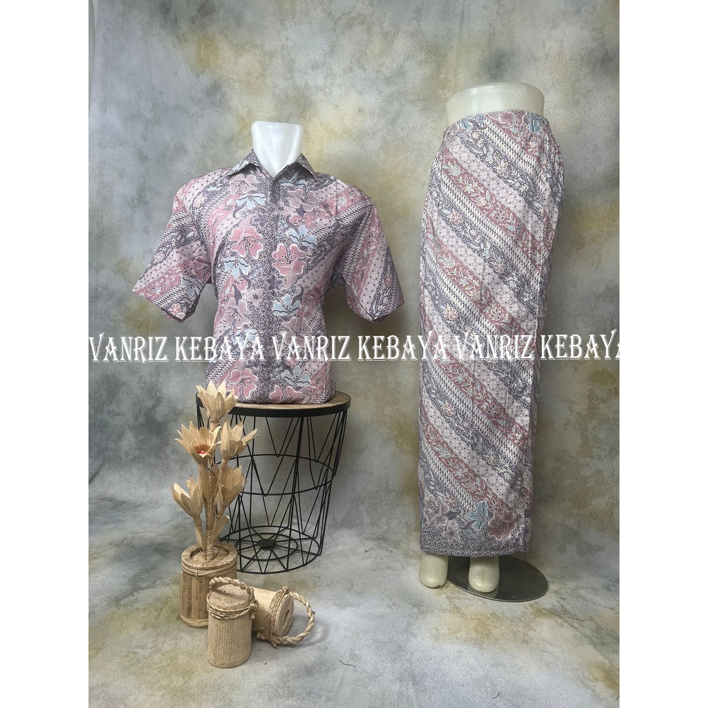 BATIK COUPLE / BAJU BATIK COUPLE / BATIK SET / BATIK LENGAN PENDEK / BATIK COUPLE ROK SPAN / ROK SPAN BATIK COUPLE / ROK SPAN BATIK