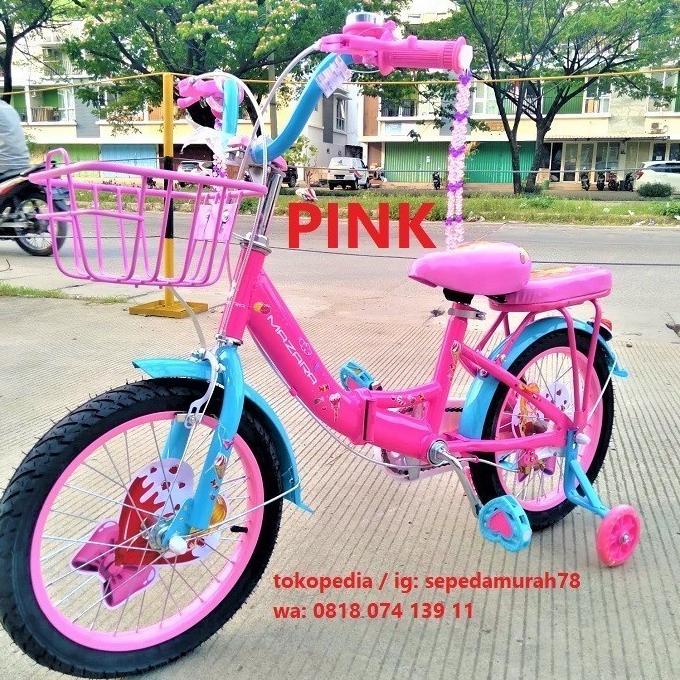 Sepeda Lipat Mini Anak Perempuan Mazara Ctb Mz 2288Gm 18 Inch Pacific #Original