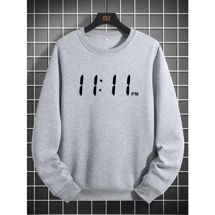 11:11 PM Sweatshirt Basic II Sweater Crewneck Print DTF II Sz M - XL Anak &amp; Dewasa ( Pria &amp; Wanita )