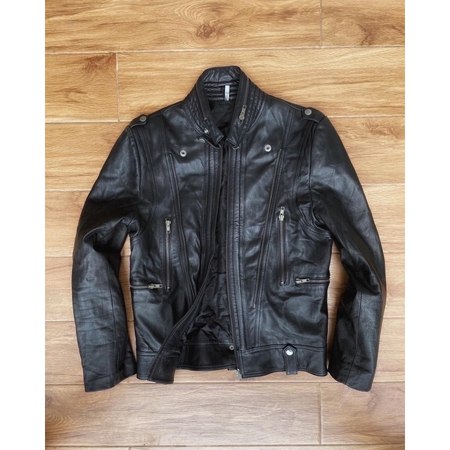 Jaket kulit asli motor rider pl bekas preloved second