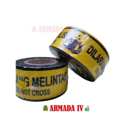 Police Line DILARANG MELINTAS GARIS POLISI Kuning 3inch x 300m