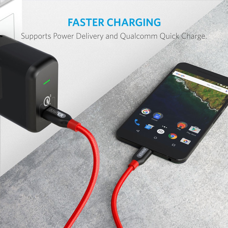 AKN88 - ANKER A8187 - PowerLine Plus - USB-C to USB-C 2.0 - 0.9M