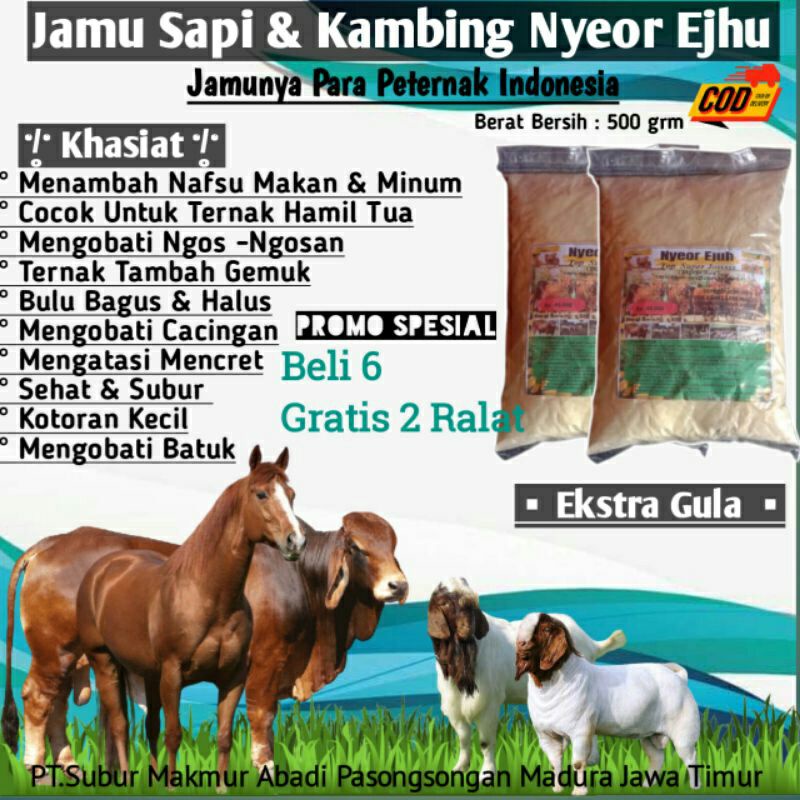 JAMU SAPI NYEOR EJUH EXTRA GULA PENGGEMUK SAPI JAMU NYEOR EJUH JAMU PENGGEMUK SAPI JAMU GEMUK SAPI V