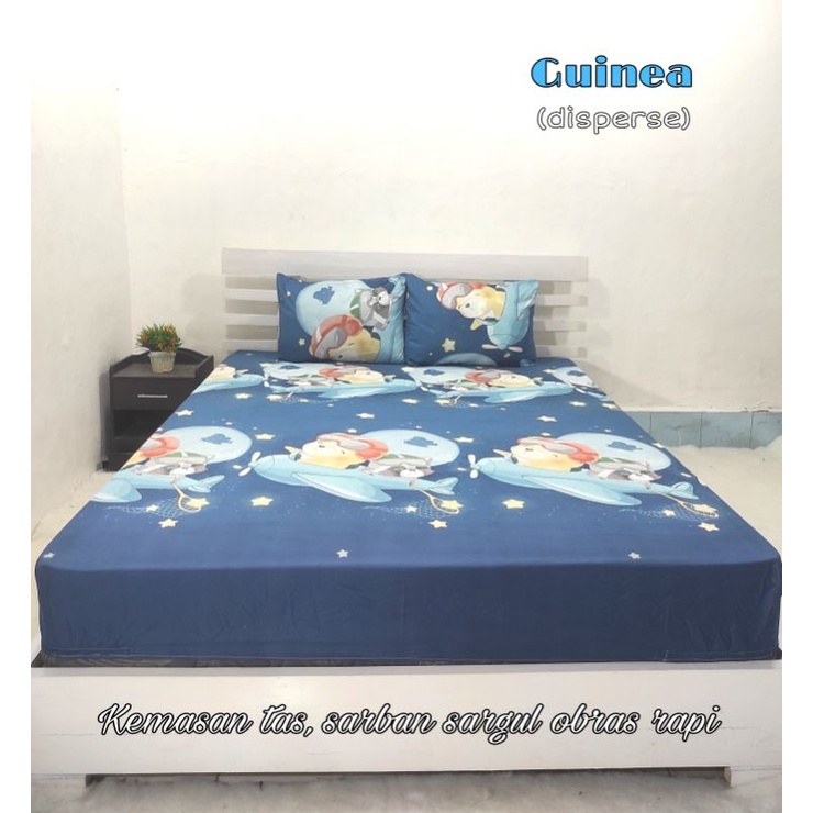 SPREI KARET KATUN PREMIUM 100/120/160/180/200 MOTIF GUINEA PIG BABI - SPREI TINGGI 30CM TINGGI 30 CM