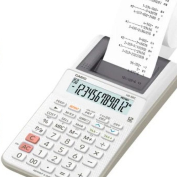 

Casio Printing Calculator HR - 8 RC Putih 12 digit