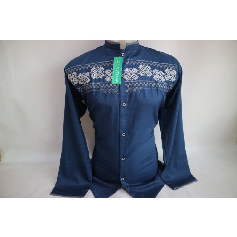 Grosir Baju Koko Pria Muslim Dewasa Lengan Panjang Bordir Modern Pasar Tasik Tanah Abang Jakarta