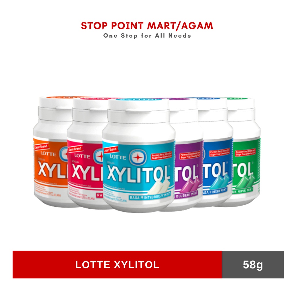 Jual Lotte Xylitol Botol Permen Karet 58g Shopee Indonesia