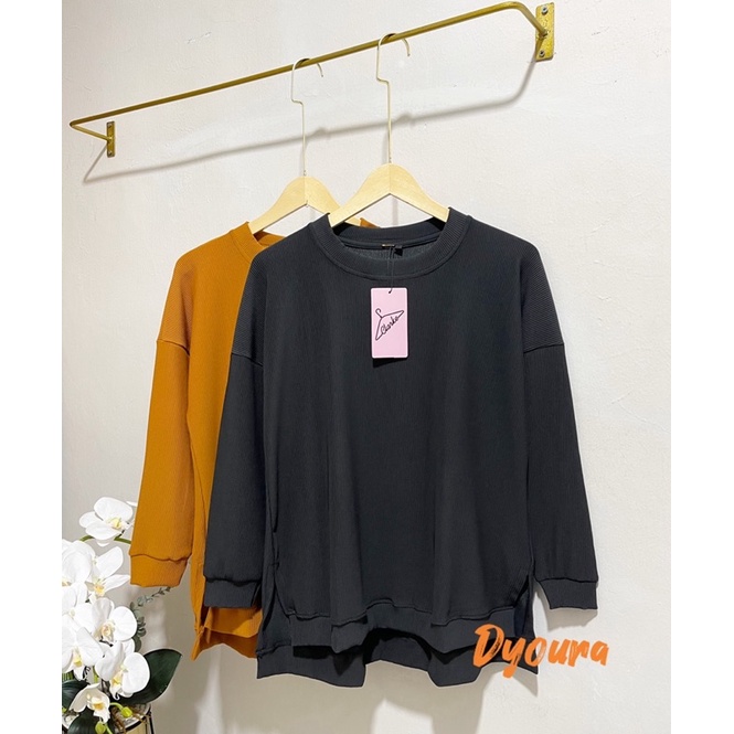 Atasan Knit Agnes Termurah / Atasan knit import / KELLEN TOP BY ALFASHION ATASAN BAHAN KAOS UNIQLO MELAR JUMBO  BIGSIZE TERLARIS