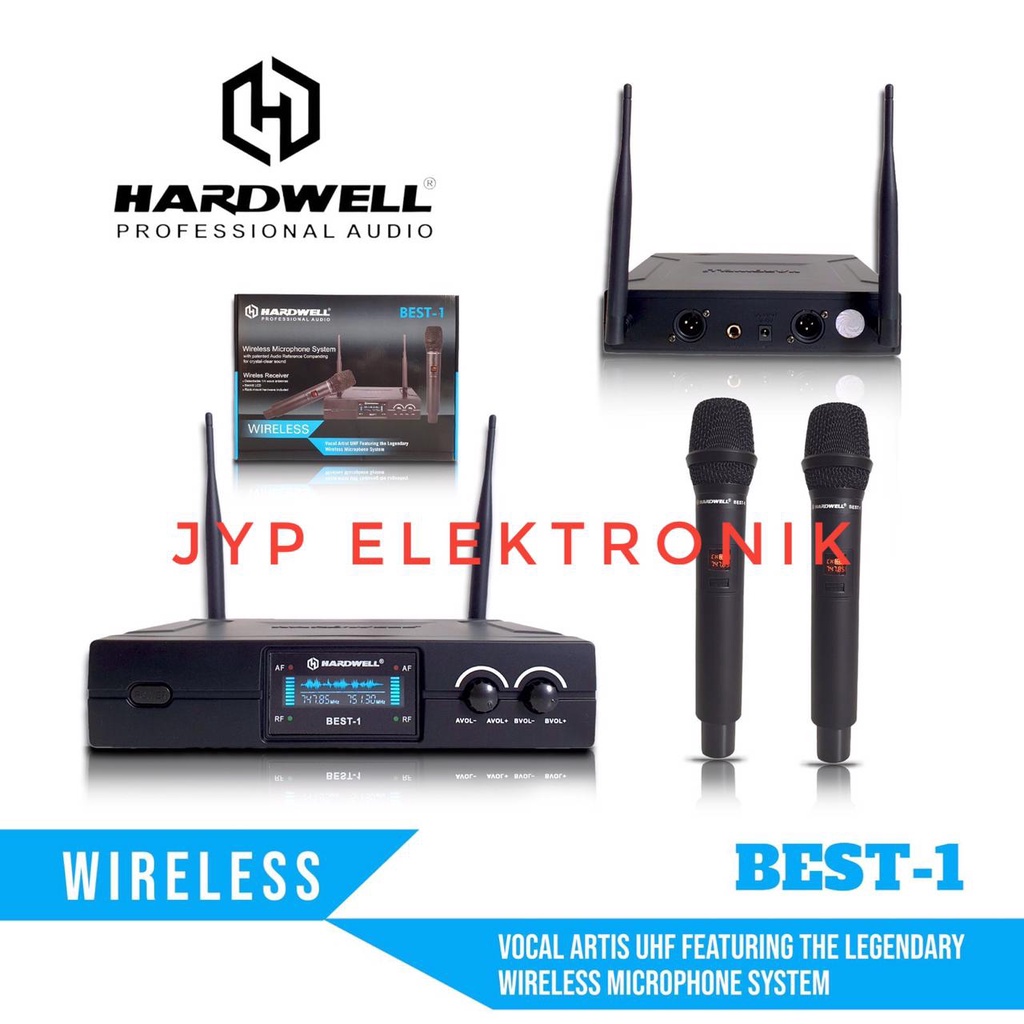 MIC WIRELESS HARDWELL BEST 1 / HARDWELL BEST1 ORIGINAL + KOPER