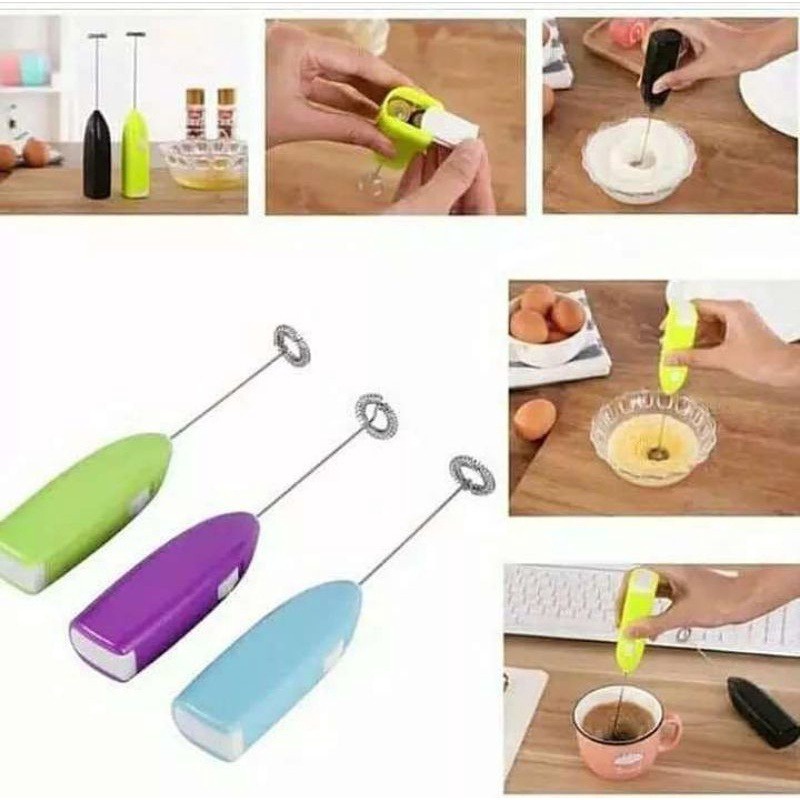 Pengocok Telur Otomatis / Pengaduk Kopi / Mini Mixer Elektrik Pengocok Telur Pengocok Kopi Dalgona /