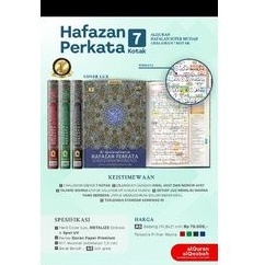DISKON alquran hafazan perkata 7 blok warna, tajwid, terjemah, dll ukuran stndar