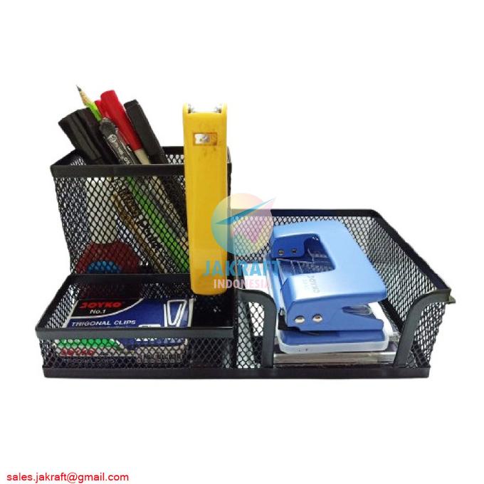 

Desk Set JOYKO DS-20 Tempat Alat Tulis Pensil Meja Jaring Besi Lengkap