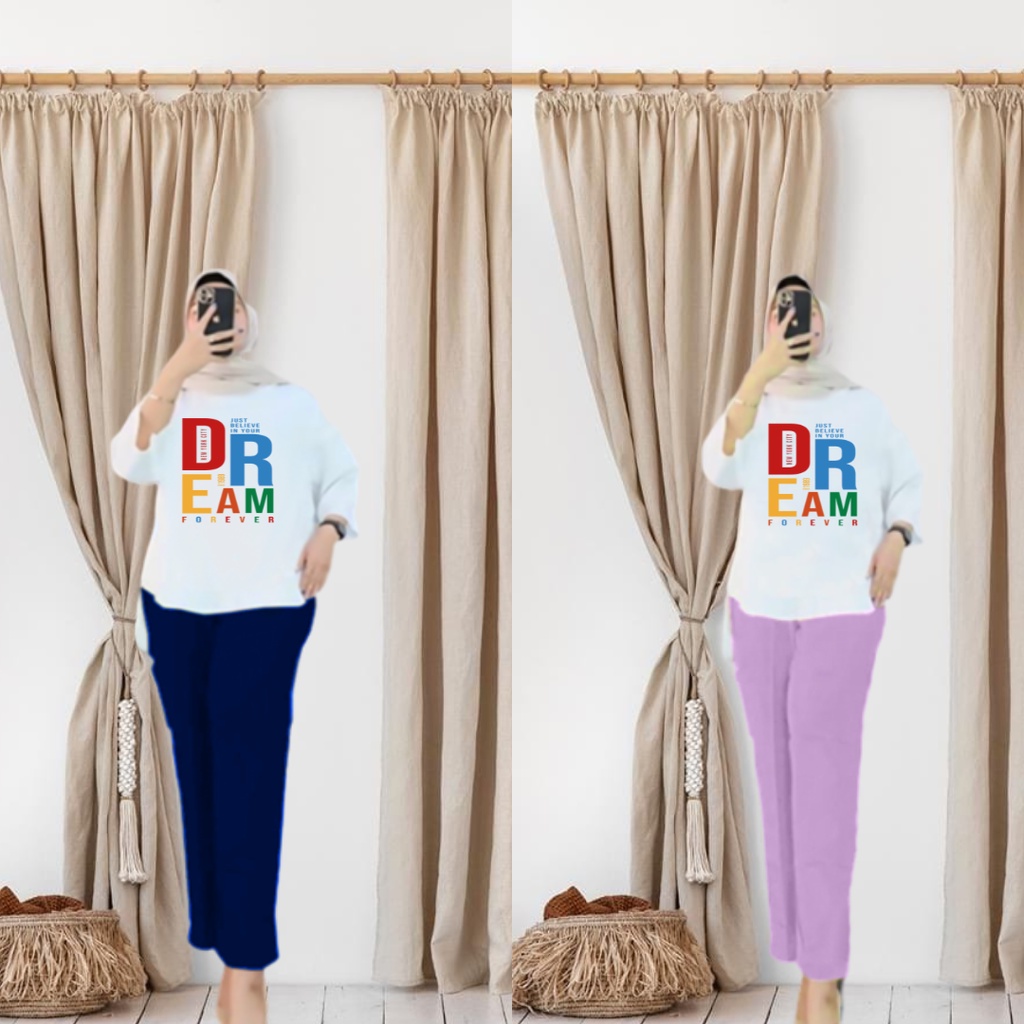 Setelan Tunik Kombinasi Dream Forever