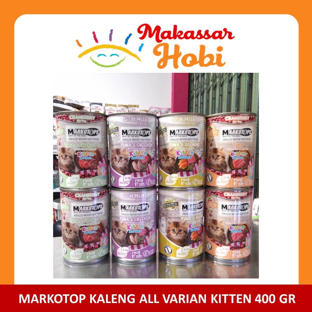 Markotop Kaleng Adult / Kitten 400gr Makanan Basah Anak Kucing Dewasa