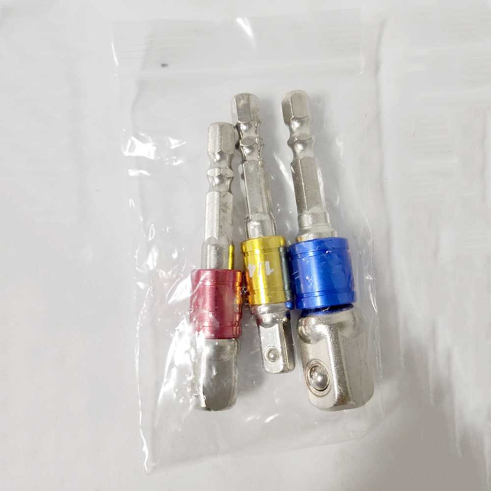 ( 100% BARANG ORI ) JIGONG Mata Obeng Adaptor Drill Bits Hex Shank 1/4 3/8 1/2 3PCS - LK006