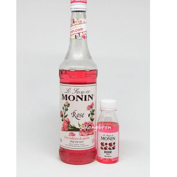 

((T-9-6 ㊚> Sirup Monin Repack 100ml - Monin Syrup Vanilla - Caramel - Hazelnut - Rose - Peach - Pandan - Lychee langsung kirim