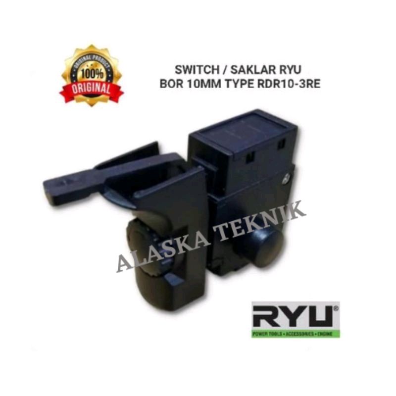 Switch Saklar Bor 10mm Bolak Balik RYU RDR10-3RE / Skakel On Off Mesin Bor 10 mm RYU RDR 10 3RE