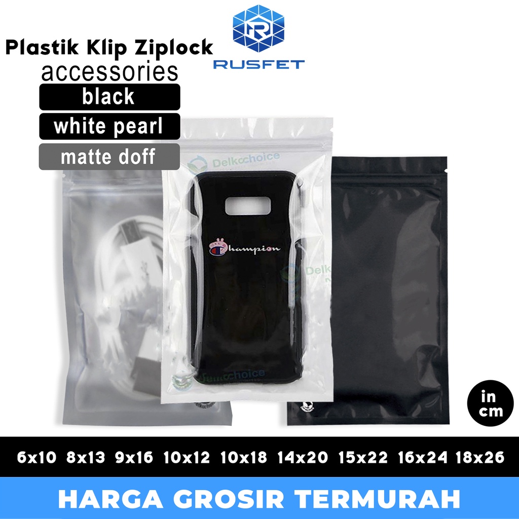 Plastik Klip Kombinasi AKSESORIS / SNACK / BUBUK - Lay Bag Zip Ziplock MURAH SATUAN