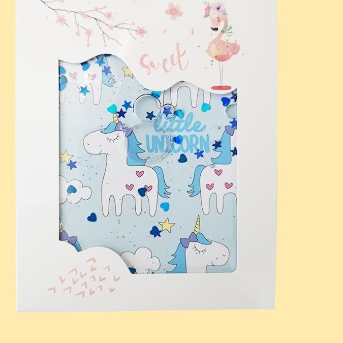 

Menarik Journal kartun Aksen Pasir Glitter Cair Journal notebook kado spesial arctic deer 66D+