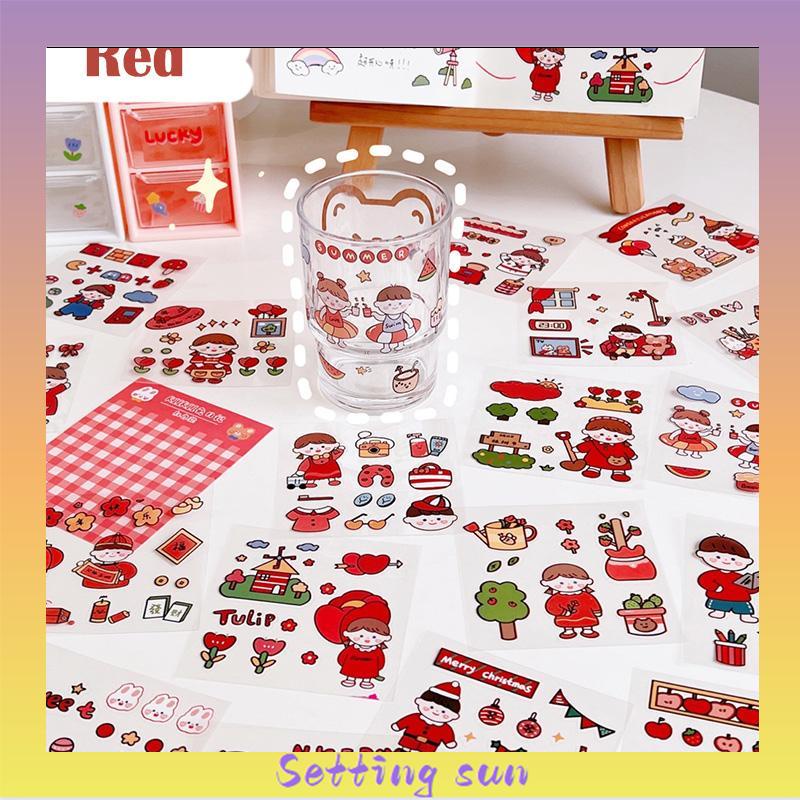 20pcs Stiker Kartun Lucu Untuk Dekorasi Notebook DIY Sticker Stationady TN