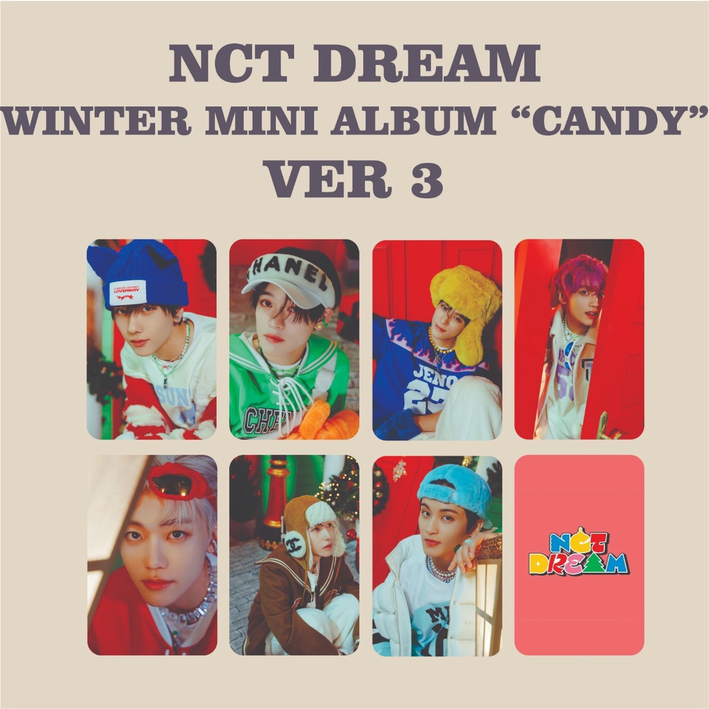 PHOTOCARD NCT DREAM WINTER MINI ALBUM CANDY