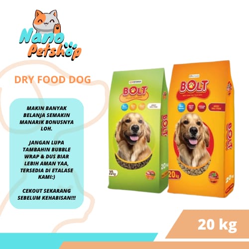 Dog Food - Bolt Dog Food 20kg INSTANT