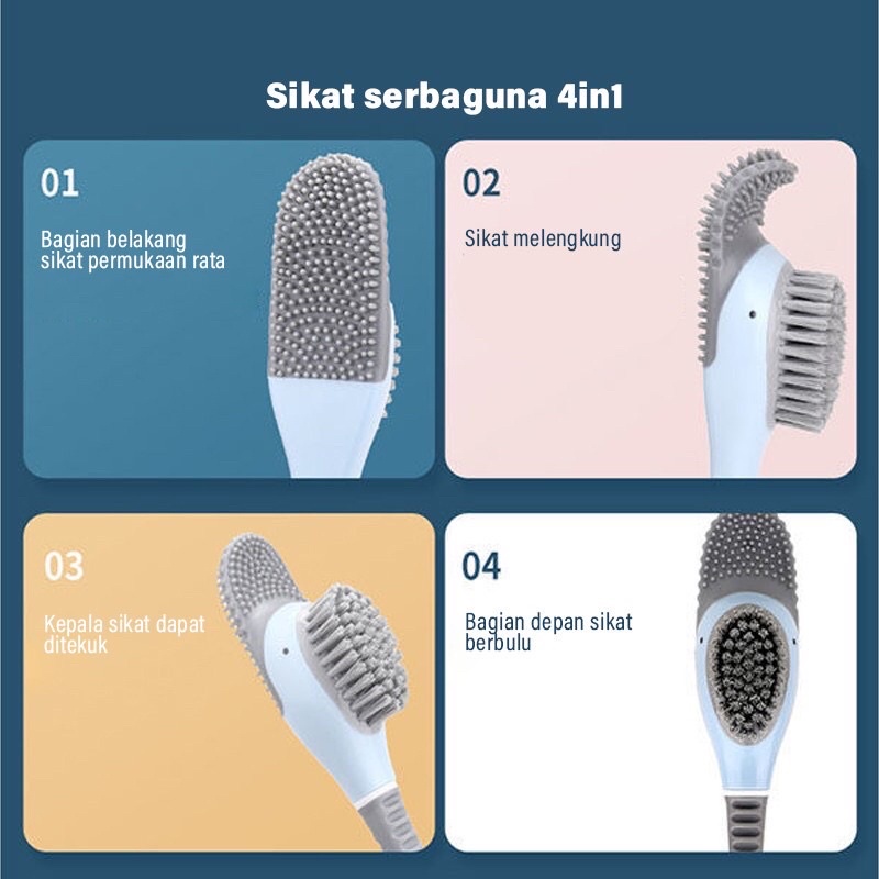 Sikat WC Kloset Bentuk Bebek / Pembersih Kamar Mandi Sikat Tempel WC 4in1 / Sikat Toilet Brush / Sikat Pembersih Kamar Mandi WC / Wall Mounted Brush