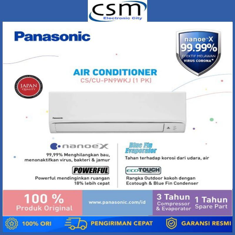 AC PANASONIC NANOE X PN-9WKJ 1 PK R32 [INDOOR+OUTDOOR UNIT ONLY] GARANSI RESMI