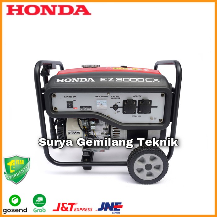 Mesin Genset Honda Ez 3000 Cx Generator Bensin 2500Watt Ez3000 Cx