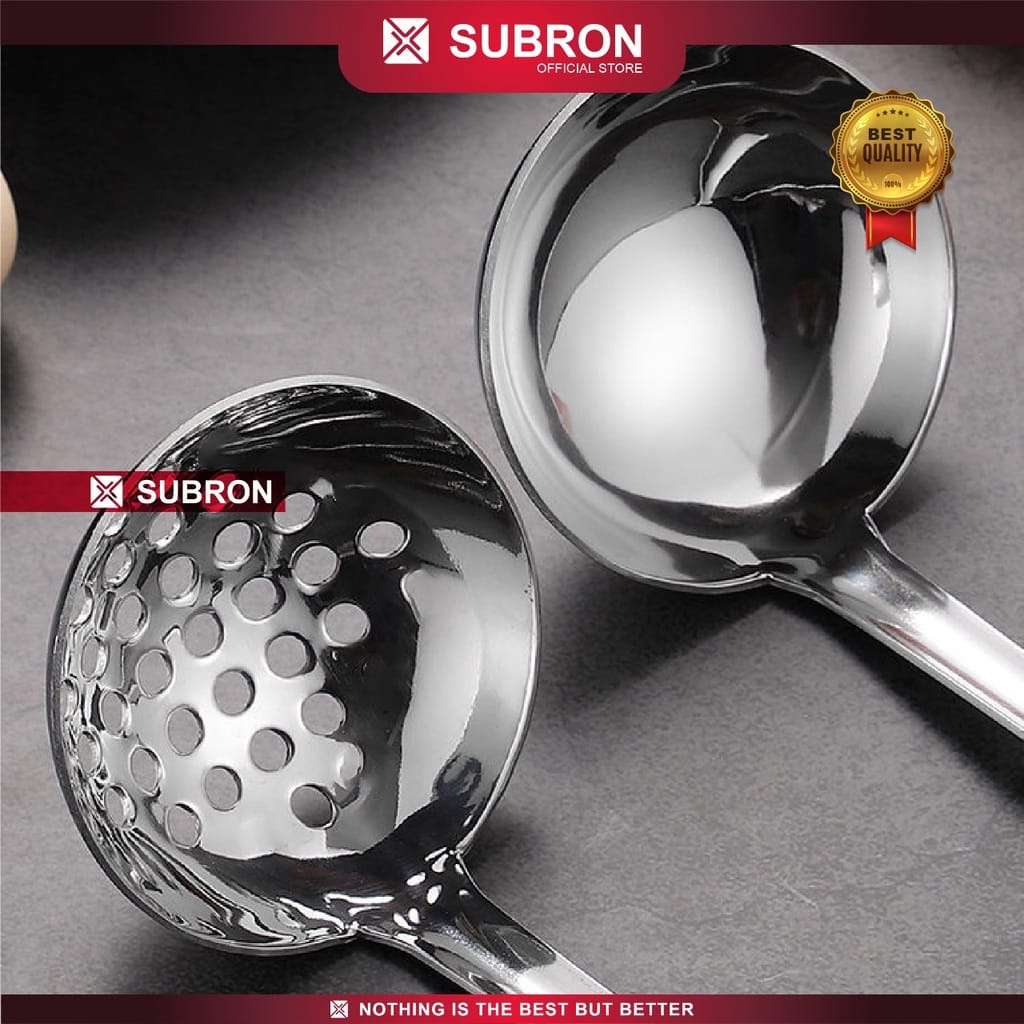 Sendok Sayur Sup dengan Kait Stainless Steel Centong Sayur - SUBRON