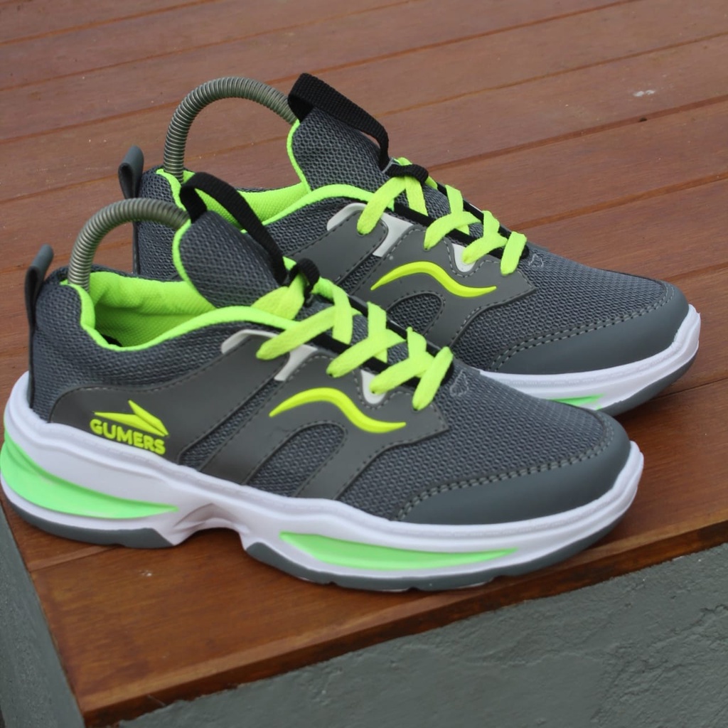 Sneakers Gumers grey hijau , Sepatu Pria dan Wanita, sepatu sport, sepatu santai, sepatu olahraga, sepatu kerja, sepatu sekolah, sepatu hitam polos, sepatu enteng. sepatu terbaru, sepatu terlaris, sepatu lari, sepatu senam, sepatu jogging, sepatu running