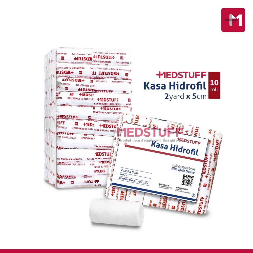 Kasa Verban Gulung Medstuff Kasa Hidrofil Kasa Luka Kasa Perban