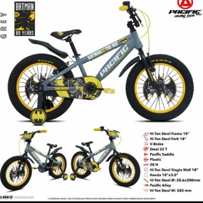 Sepeda Anak Bmx 18 Inch Pacific Batman Ban Besar #Original