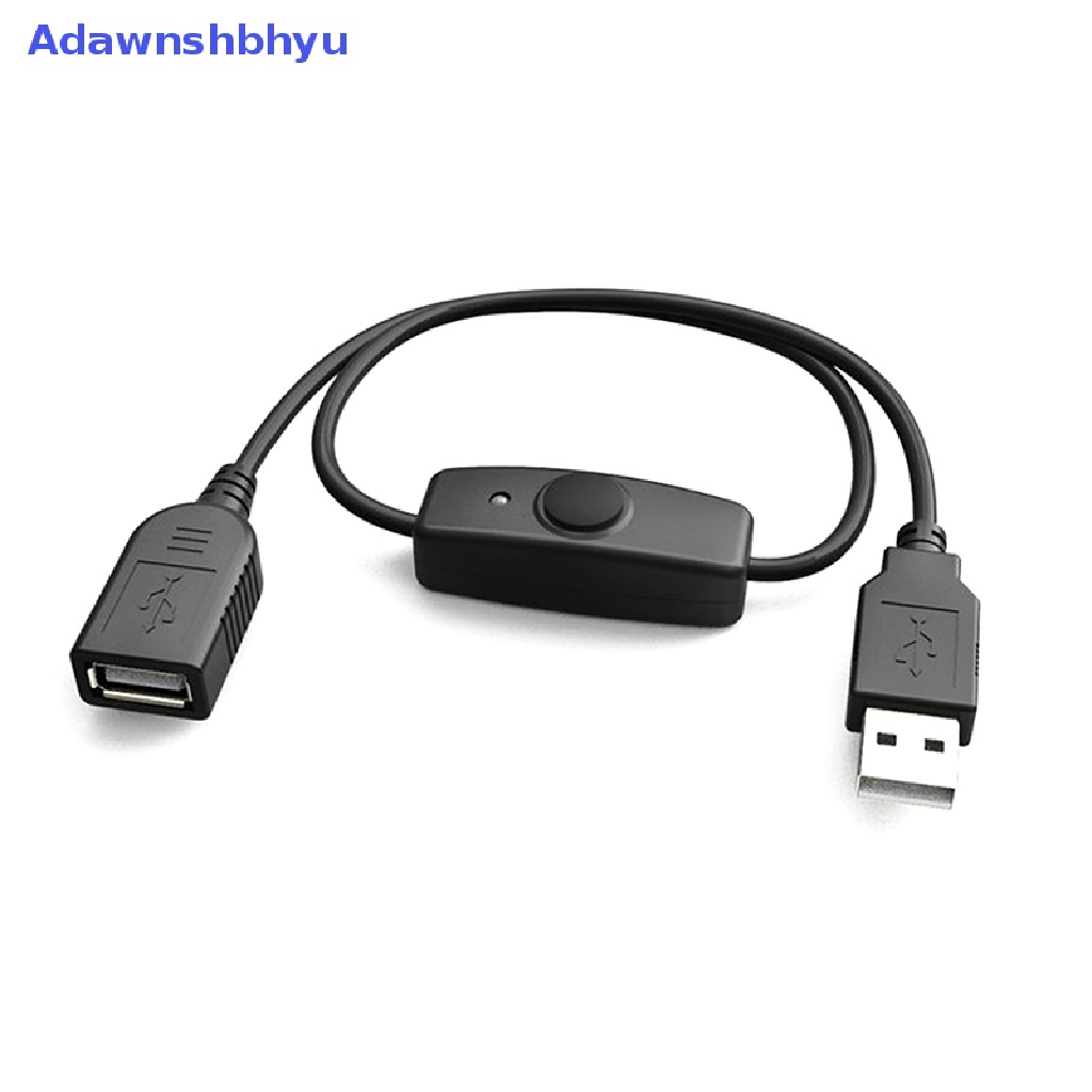 Adhyu Data Sync USB 2.0 Extender Cord Kabel Ekstensi USB Dengan Saklar ON OFF LED ID