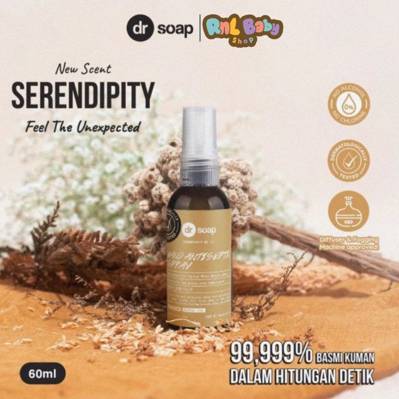 dr soap Hand Antiseptic Spray Serendipity Ukuran 60ml - Hand Sanitizer