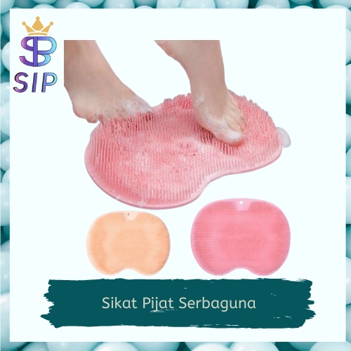 Sikat Punggung Tempel Mandi Bahan Silikon Sikat Kaki Tempel Lantai Dinding Tembok