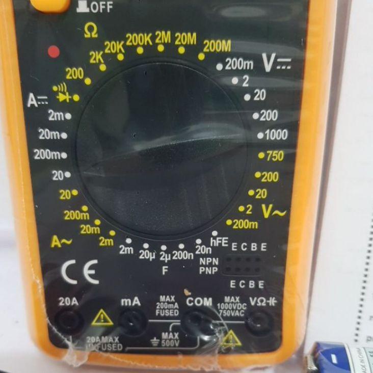 Terbaik.. multimeter multitester multi tester avometer digital KLOP DT9205A DT 9205 A