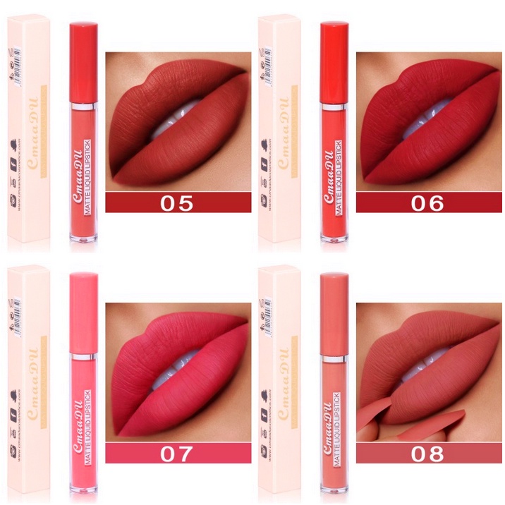CMAADU BPOM Lipstik Matte Liquid Lipstick 10 Warna Waterproof Long Lasting XX044