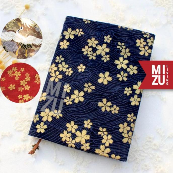 

MIZU TOMESODE A5 GOLD Sakura 192PAGES NOTEBOOK 100g Fountain Pen Paper
