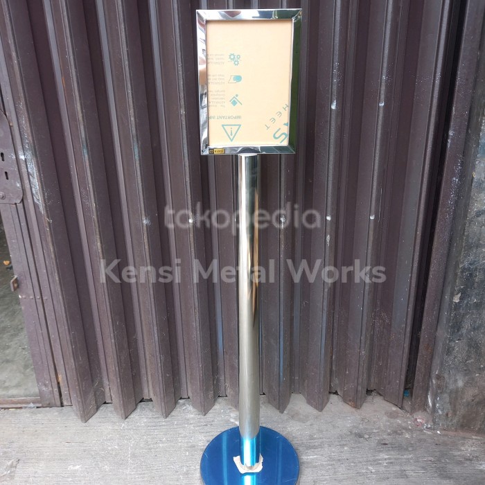 

SIGN FRAME STAND STAINLESS SIGNAGE STANDING STAND DISPLAY A4 STAINLES